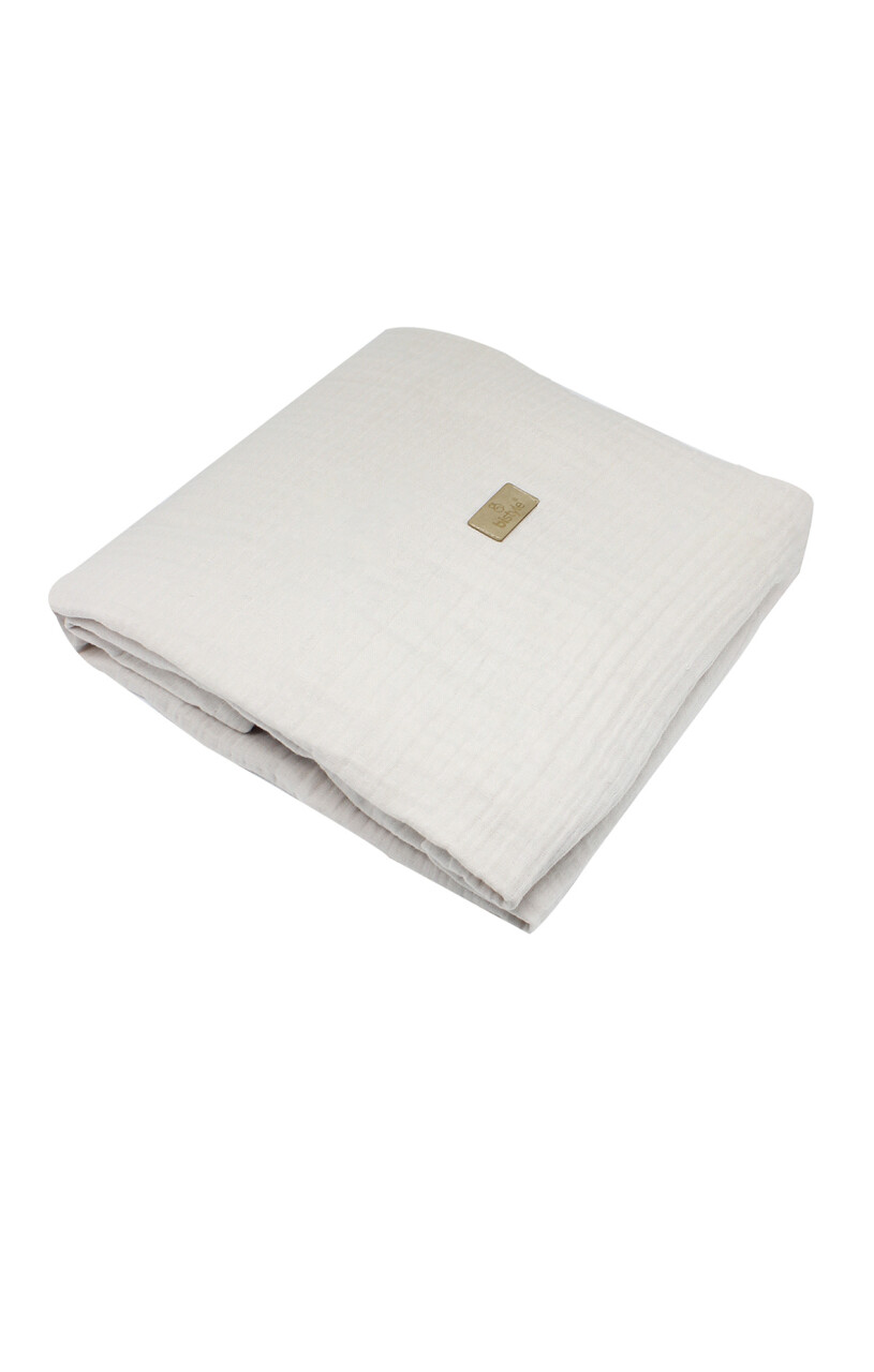 Bistyle Müslin Battaniye Diş Kaşiyicili Family Friends 70155 85x75cm Taş - 2