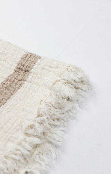 Bistyle Müslin Battaniye Uyku Arkadaşli Pure Life 70156 85x85cm Bej - 3