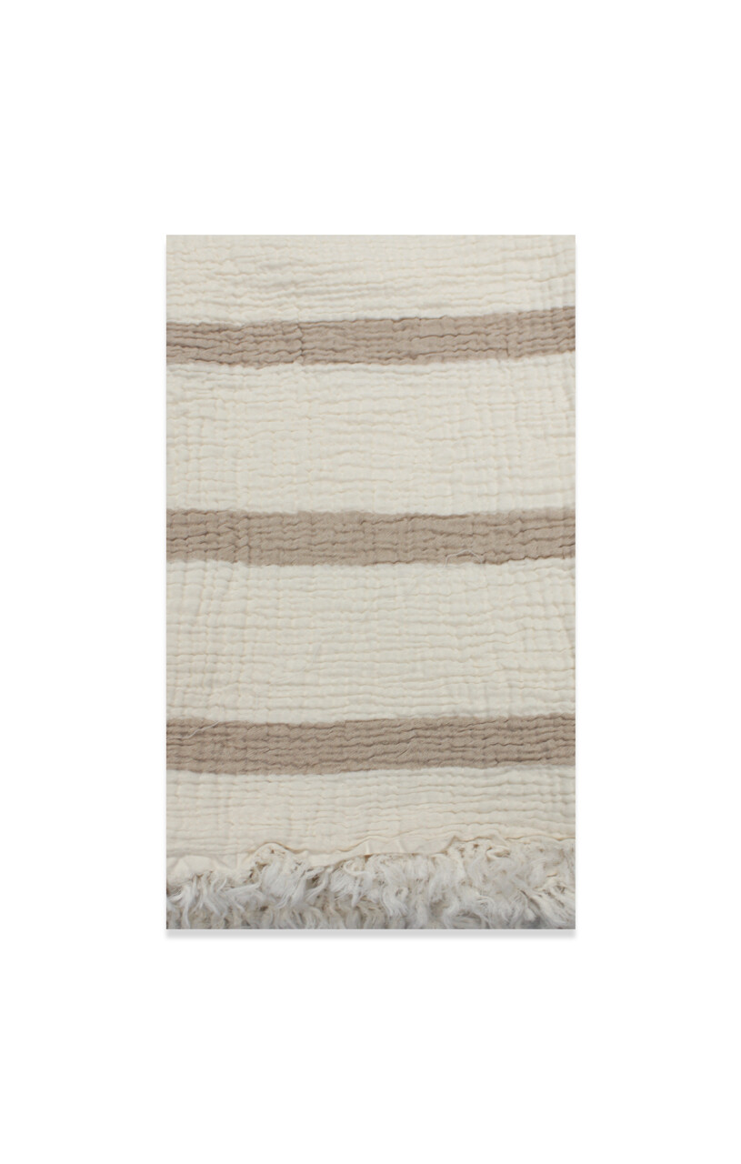 Bistyle Müslin Battaniye Uyku Arkadaşli Pure Life 70156 85x85cm Bej - 4