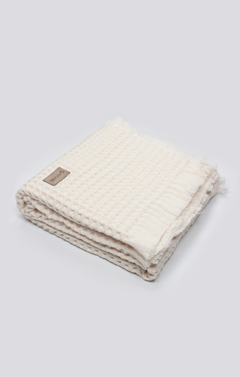 Bistyle Style Baby Pike Battaniye 110x110 70149 Ekru - 1