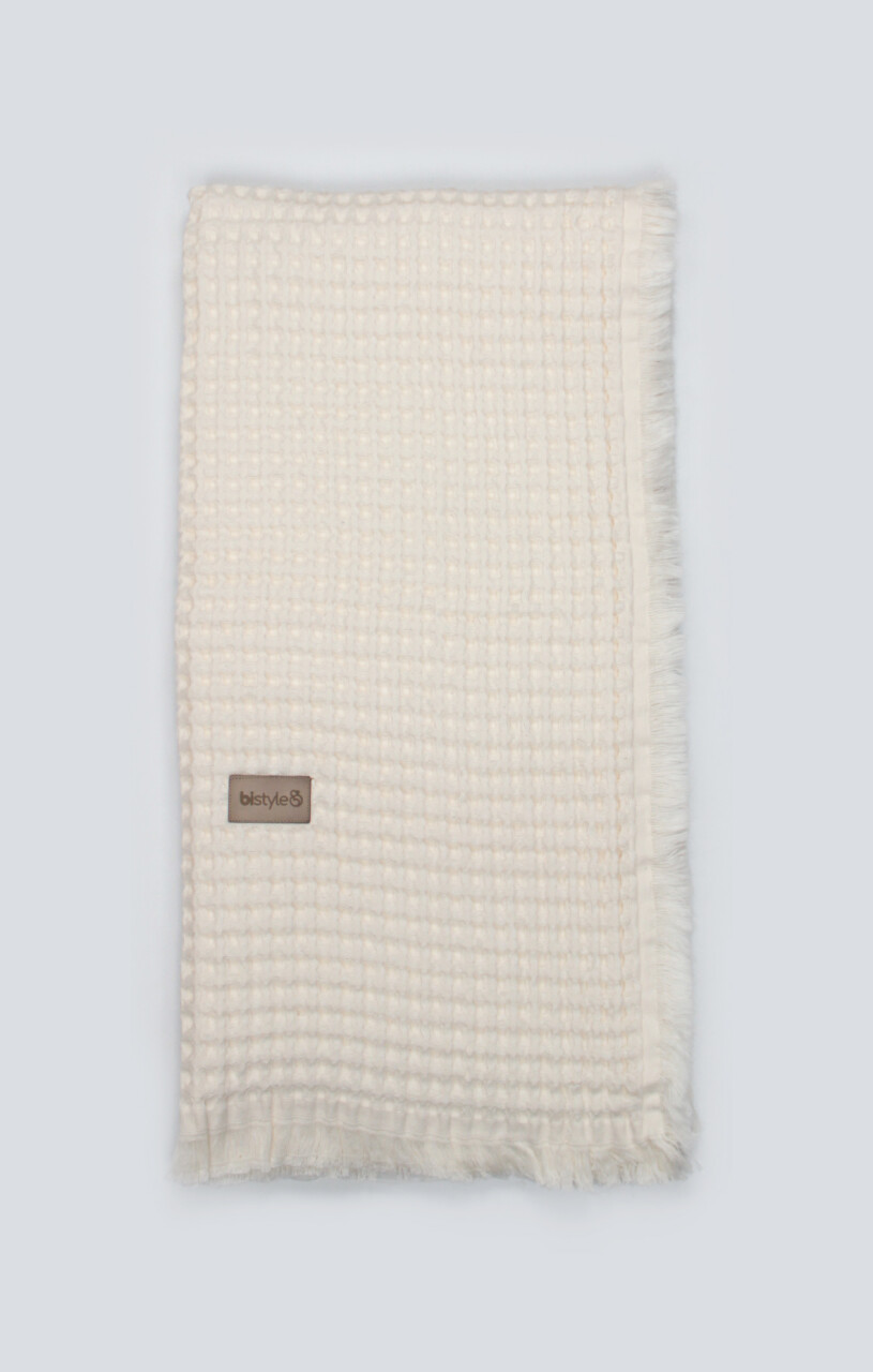 Bistyle Style Baby Pike Battaniye 110x110 70149 Ekru - 3