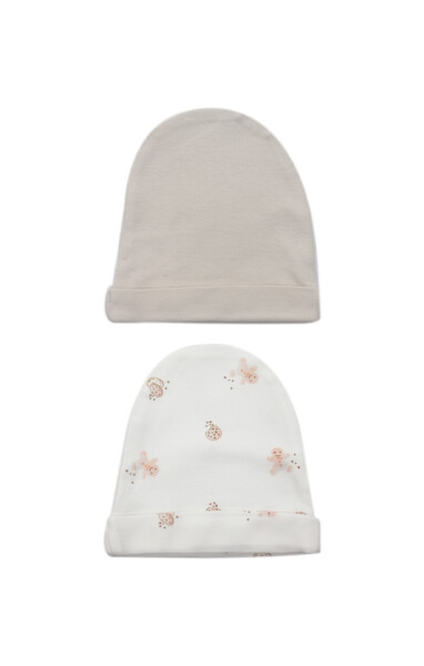 Bistyle 2li Şapka Cookies Make Happy 90193 Ekru - Bistyle