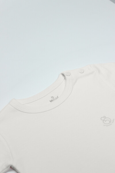 Bistyle Organik Natural Basic Style Yarım Kol Body BS17103 Ekru - 2