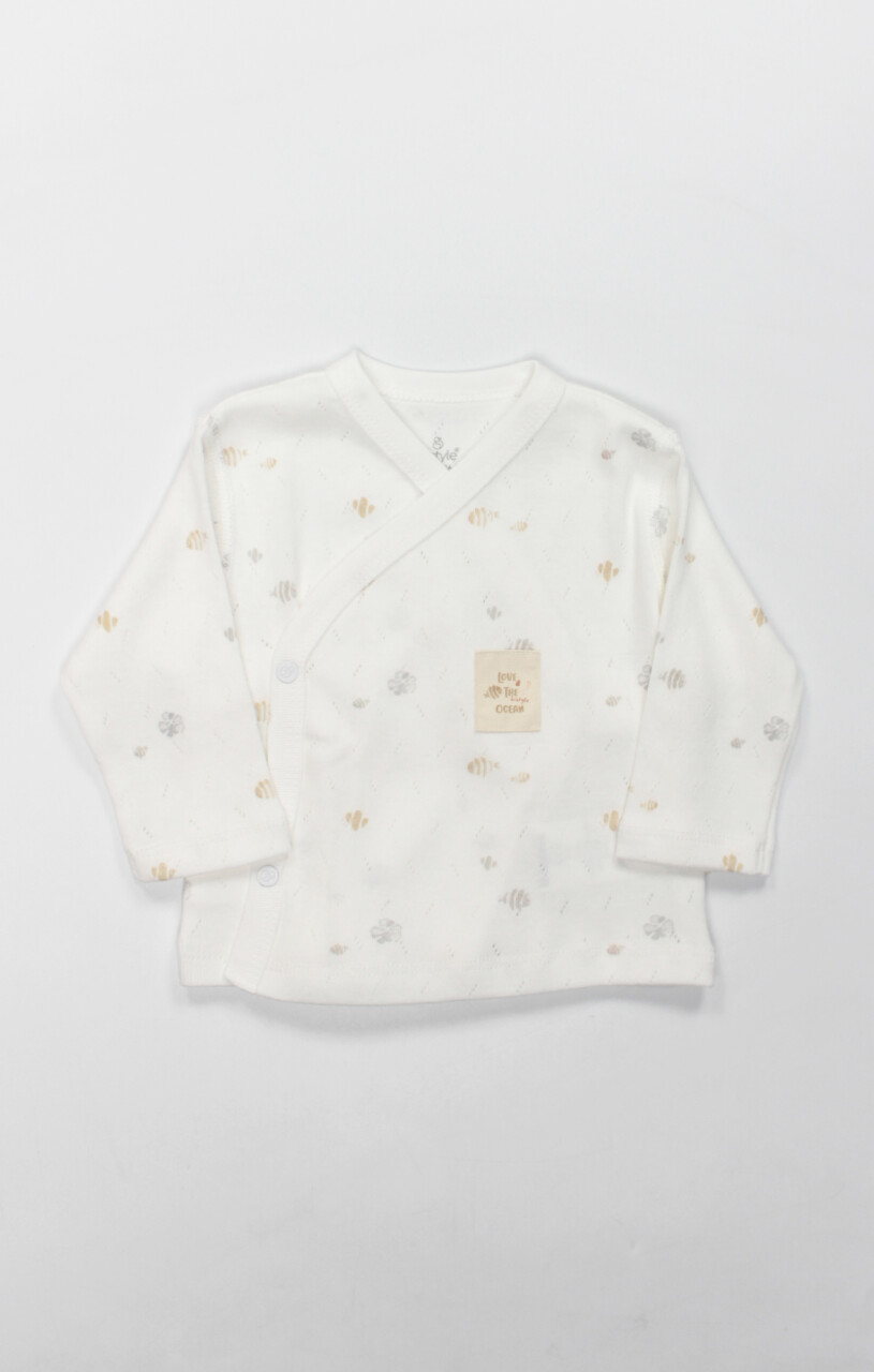 Bistyle 3lü Zıbın Takım Ocean And Starfish 13132 Ekru - 2