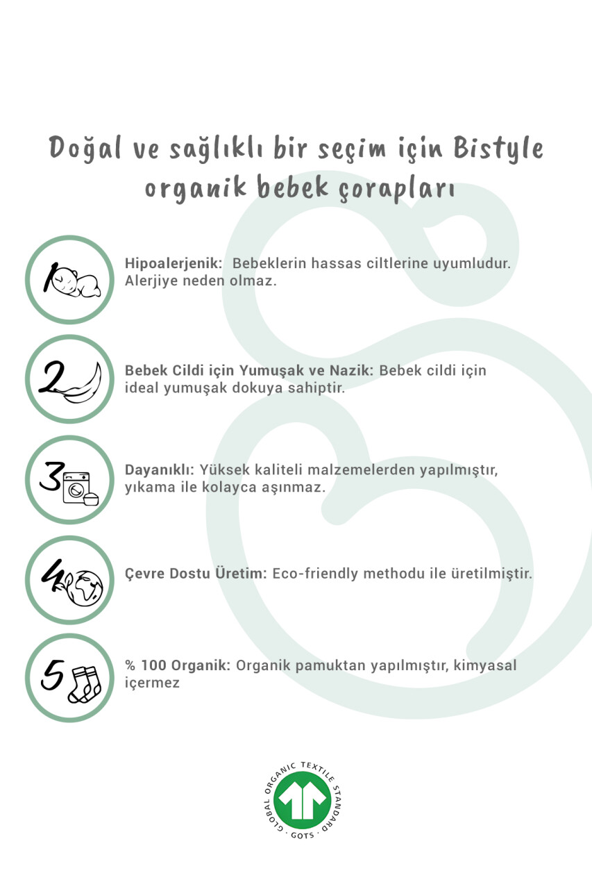 Bistyle 5'li Penye Soket Kutulu Basic Çorap 10131 Gri - 3