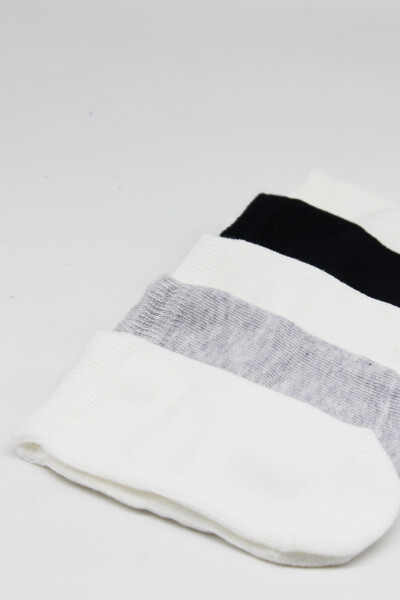 Bistyle 5'li Penye Soket Kutulu Basic Çorap 10131 Gri - 4