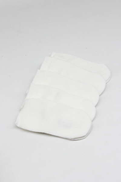 Bistyle 5'li Penye Soket Kutulu Basic Çorap 10131 Ekru - 4