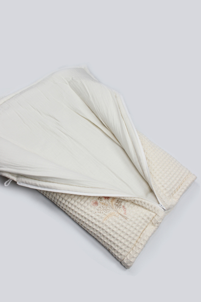 Bistyle Fermuarlı Natural Life Pike Battaniye Girl 70113 Ekru - 5