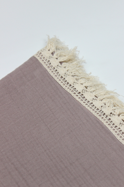 Bistyle Organik Müslin 80x90 Fistolu Battaniye 70112 Antrasit - 3