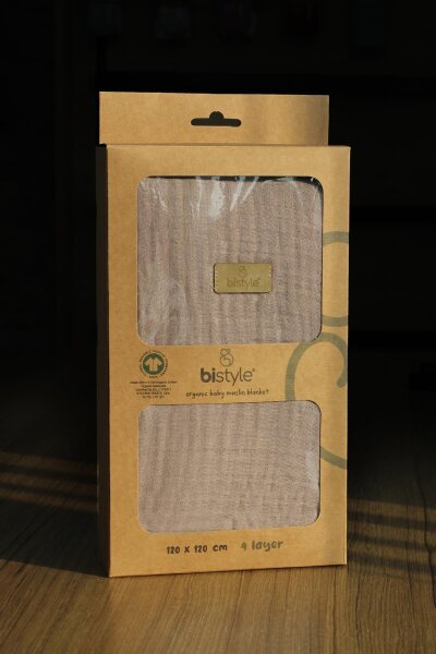 Bistyle Müslin Battaniye 120x120 Cm 70101 Antrasit - 5