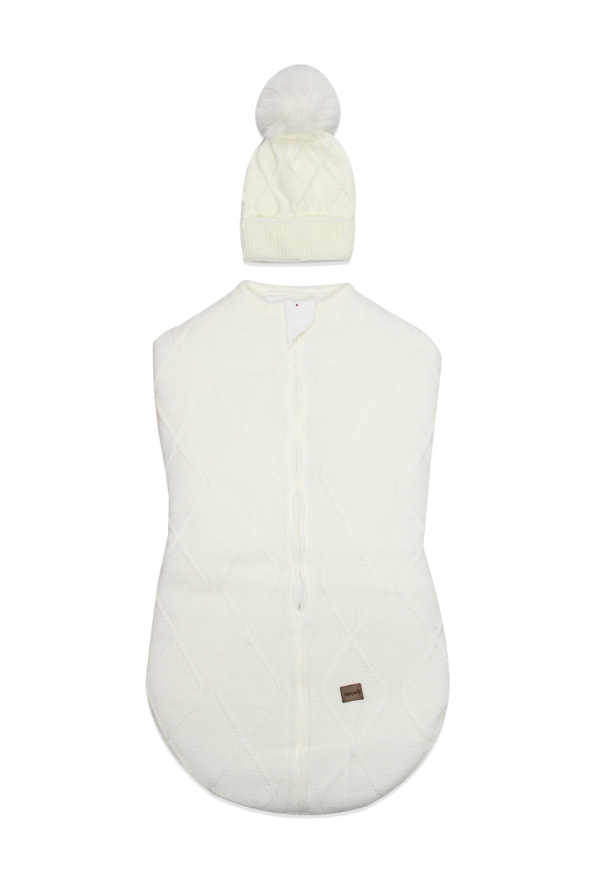 Bistyle Baby İn Swadding Triko Kundak 75108 Ekru - 2
