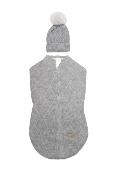 Bistyle Baby İn Swadding Triko Kundak 75108 Gri - Bistyle