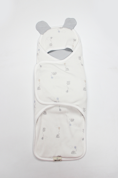 Bistyle Flying Elephant Organik Bel Destekli Kundak 75102 Ekru Gri - 4