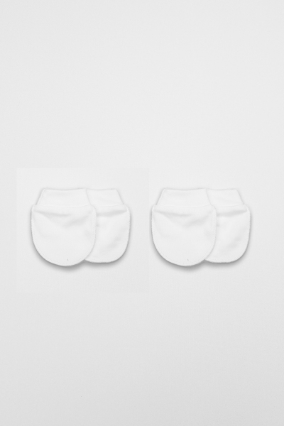 Bistyle 2Li Penye Eldiven Basıc 90108 Beyaz - Bistyle