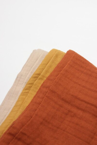 Bistyle 6'lı Müslin Mendil 20x20 cm 90106 Kiremit Bej Hardal - 3