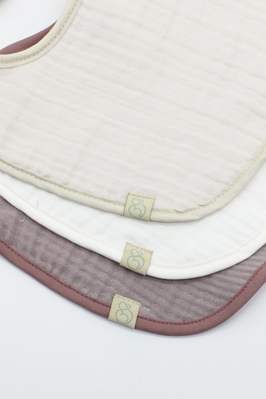 طقم مآزر من الموسلين من Bistyle، 3 قطع، BS60101، لون حجري بيج أنثراسيت - 3