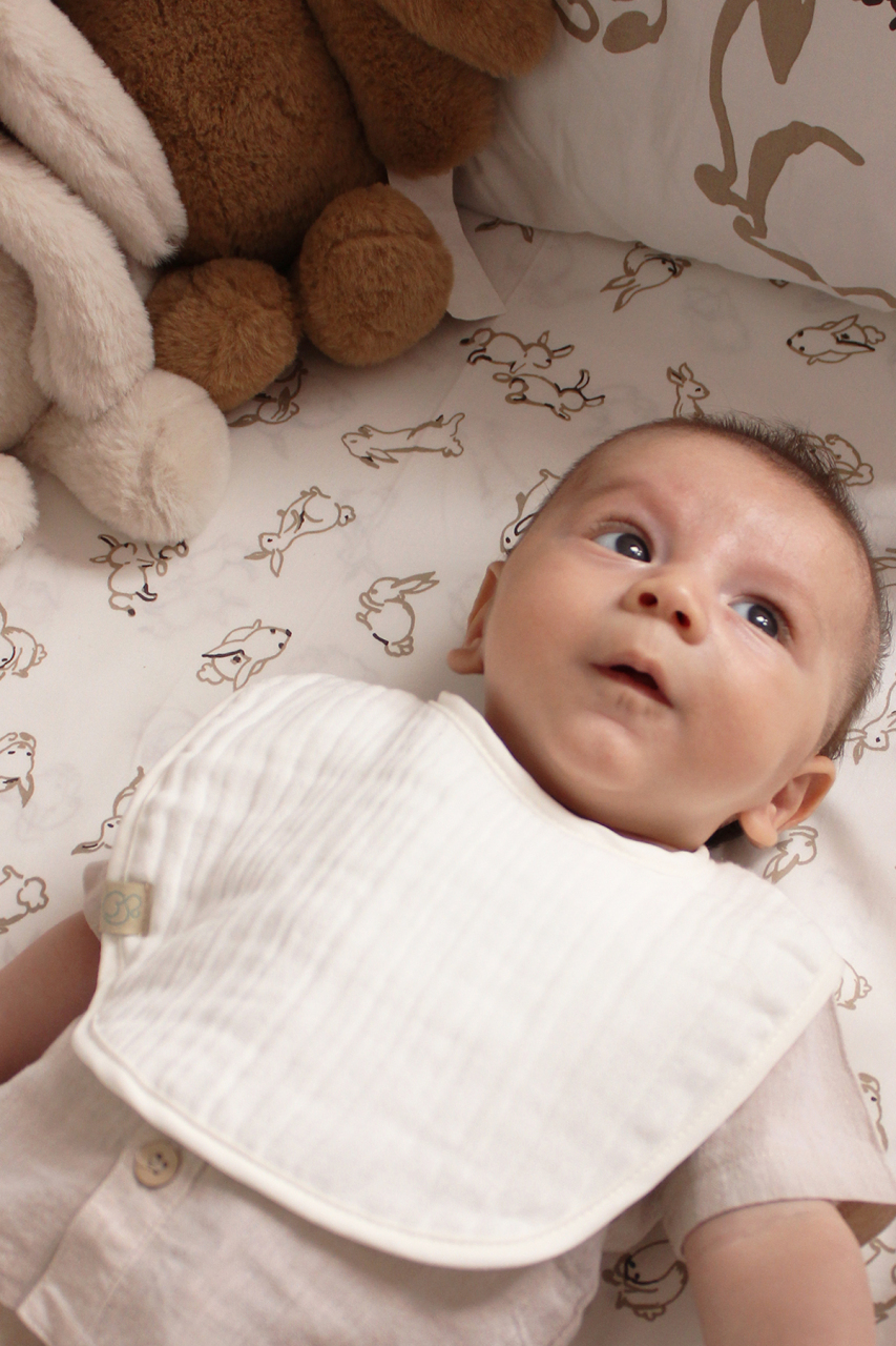 طقم مآزر من الموسلين من Bistyle، 3 قطع، BS60101، لون حجري بيج أنثراسيت - 5