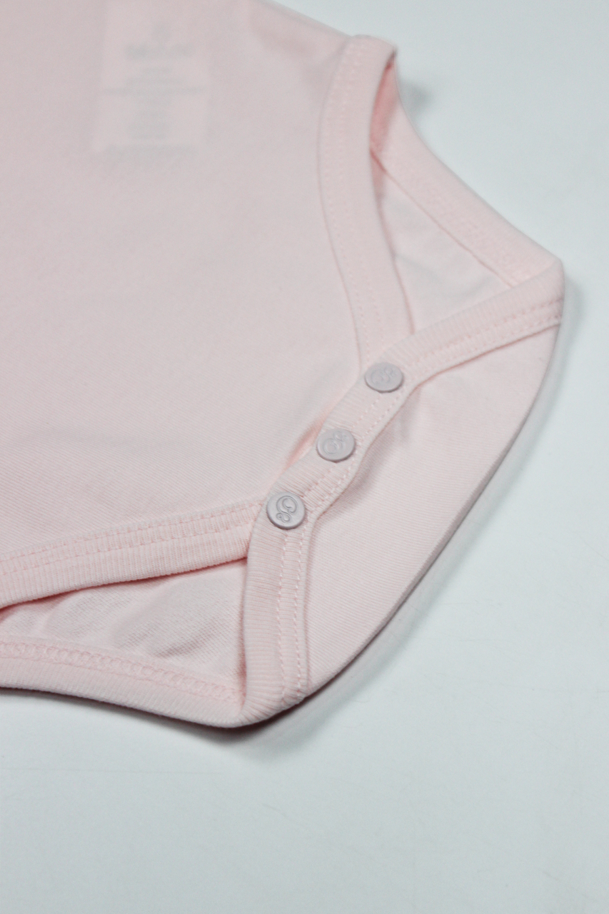 Bistyle Organik Natural Basic Style Yarım Kol Body BS17103 Pembe - 3