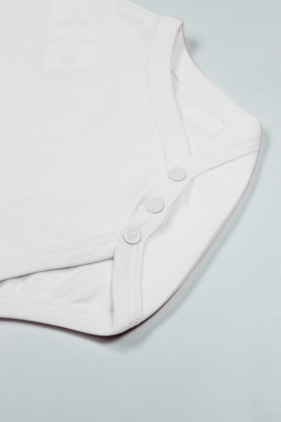 Bistyle Organik Natural Basic Style Yarım Kol Body BS17103 Beyaz - 3