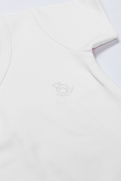 Bistyle Organik Natural Basic Style Kruvaze Yarım Kol Body BS17101 Beyaz - 3