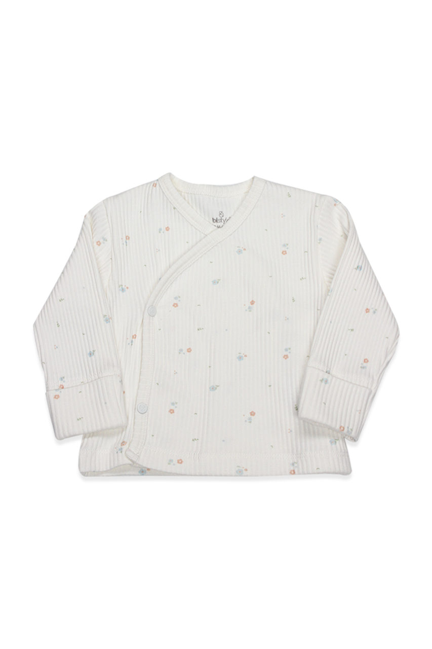 Bistyle Bloom White 3'Lü Zıbın Takım 13112 Ekru Gül Kurusu - 2