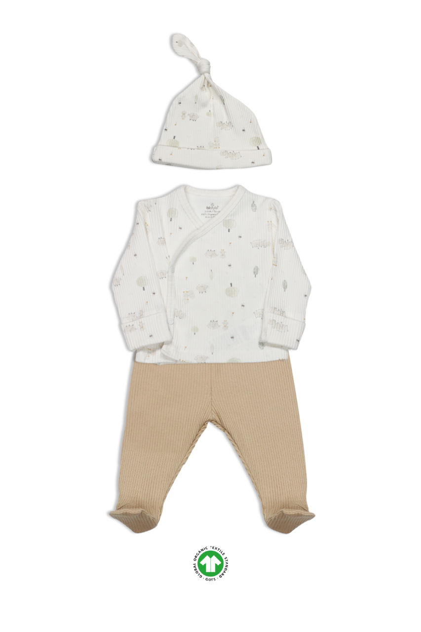 Bistyle Always Dream 3'Lü Zıbın Takım 13110 Ekru Bej - 1