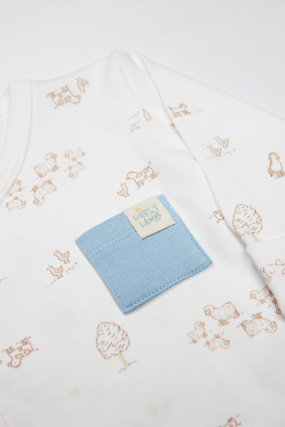 Bistyle Curly Lamb 3'Lü Zıbın Takımı 13107 Bej Ekru - 3