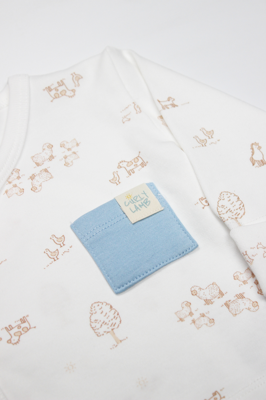 Bistyle Curly Lamb 3'Lü Zıbın Takımı 13107 Bej Ekru - 3