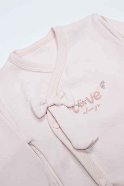 Bistyle 3Lü Zıbın Takım Grow İn Love 13102 Pembe Ekru - 2