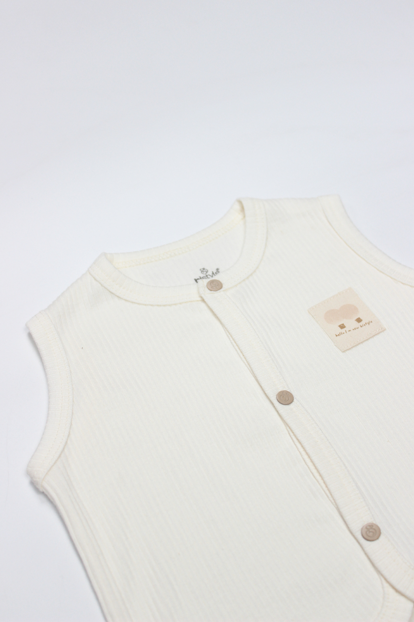 Bistyle Modal Flying Balloons Bebek Yelek BS18110 Ekru - 3