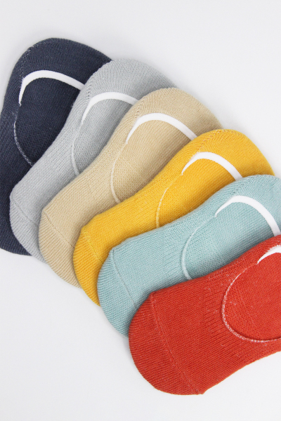 Bistyle 6'Lı Mix Babet Çorap 30101 Kiremit - 5
