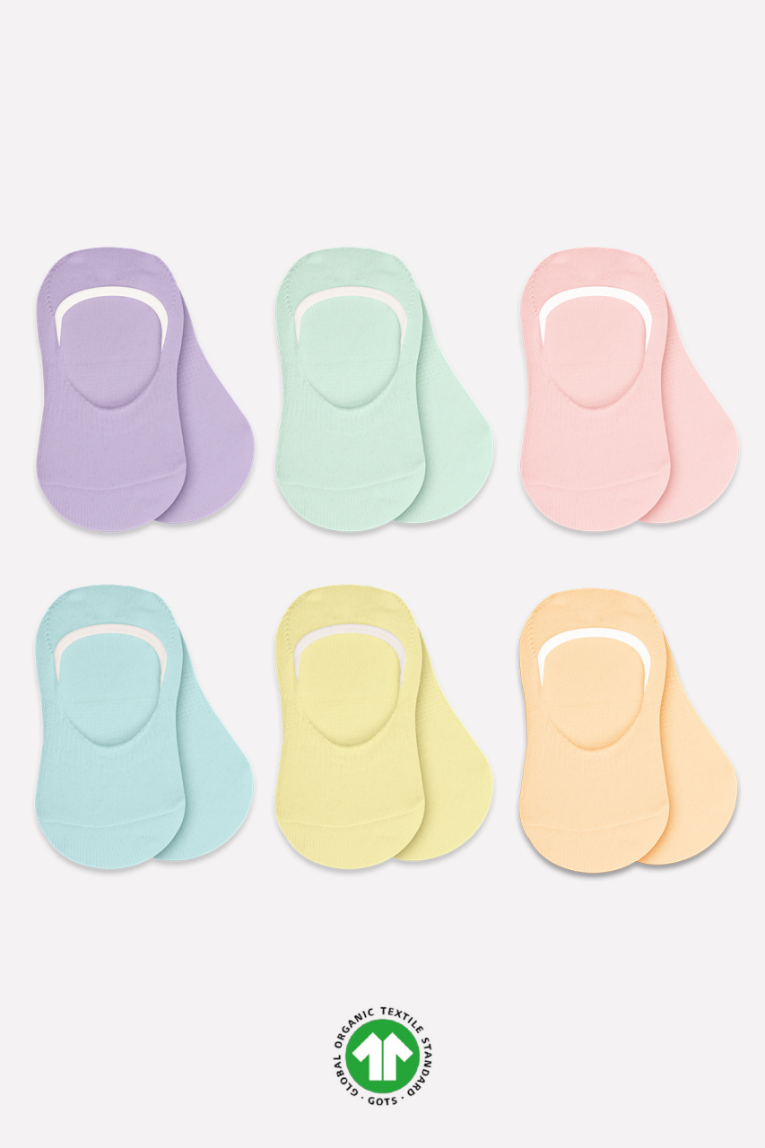 Bistyle 6'Lı Mix Babet Çorap 30101 Lila - 1