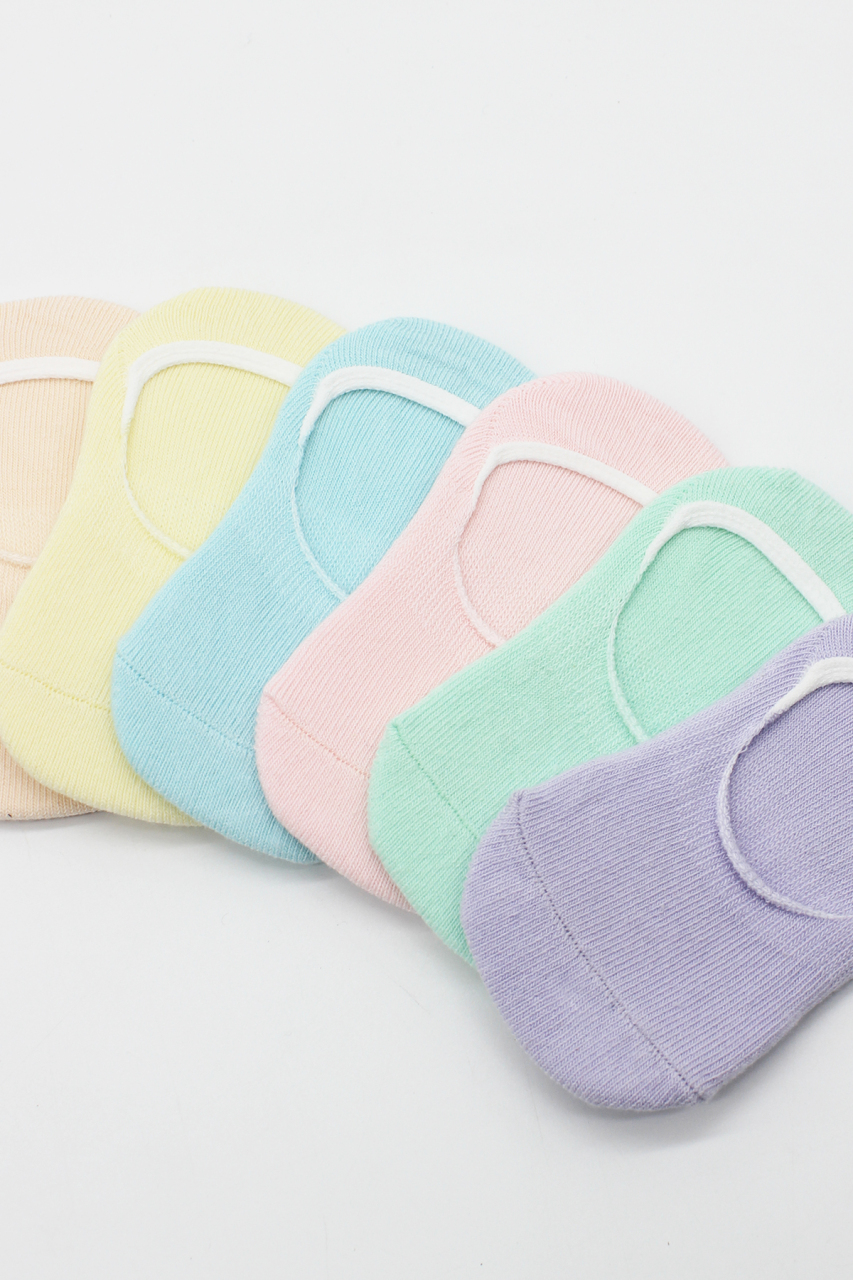 Bistyle 6'Lı Mix Babet Çorap 30101 Lila - 5