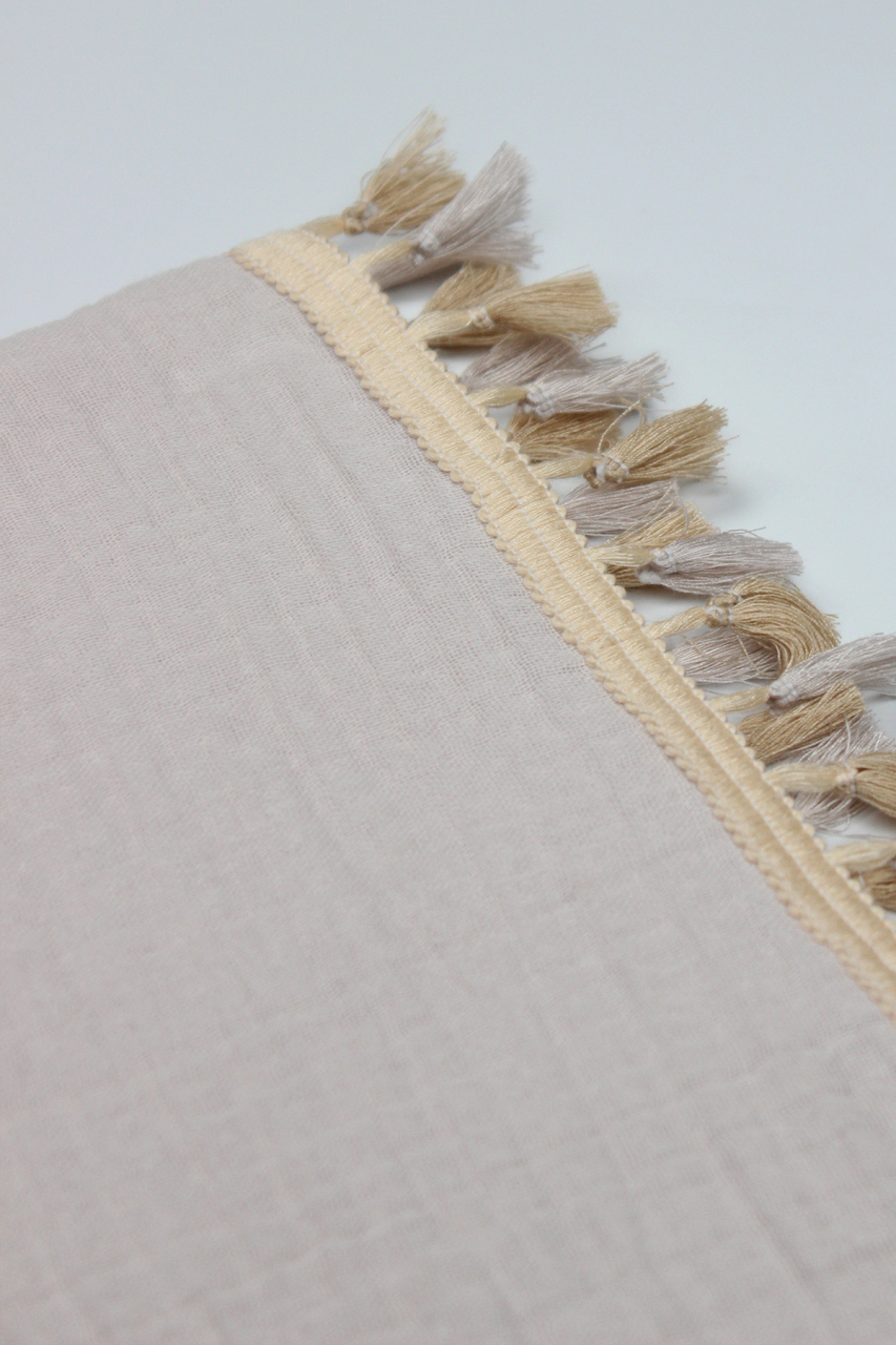 Bistyle Organik Müslin 80x90 Fistolu Battaniye 70112 Taş - 3