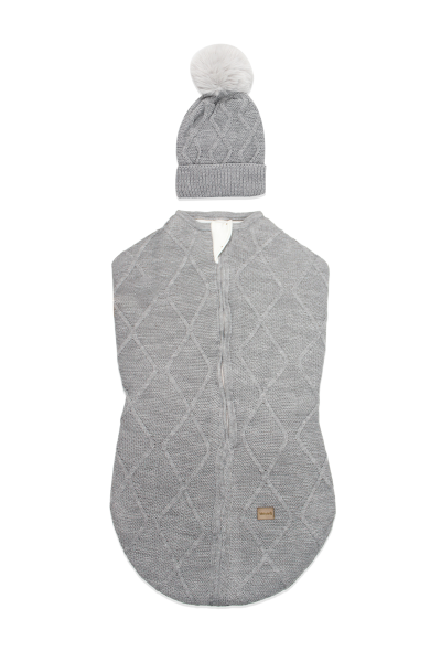 Bistyle Baby İn Swadding Triko Kundak 75108 Gri - Bistyle