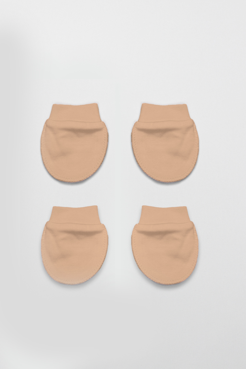 قفازات قطنية من Bistyle، عبوة من قطعتين، لون بيج، رقم 90108 - 3