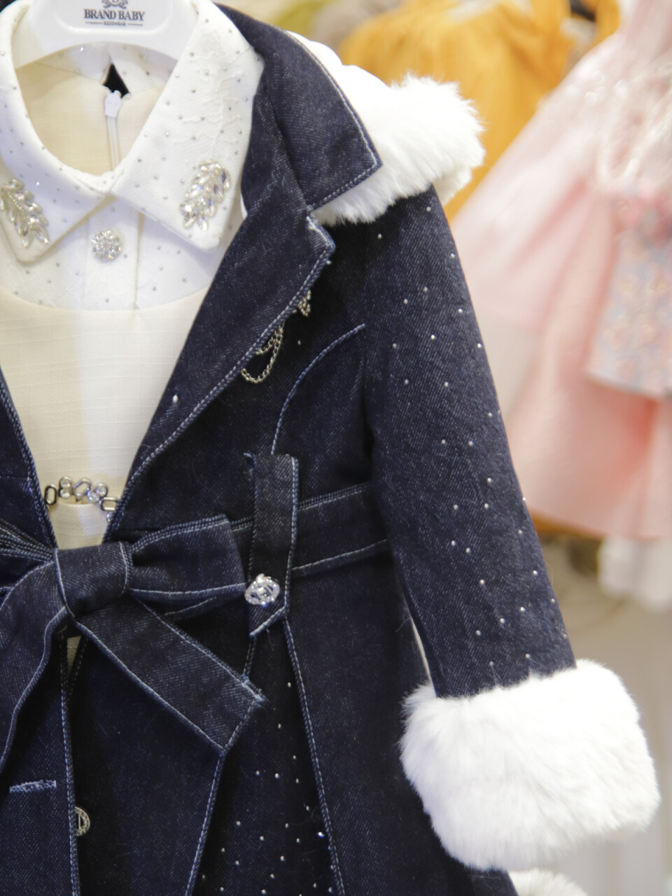 Kız Çocuk Elbise 2-6 Yaş 526 Lacivert - 4