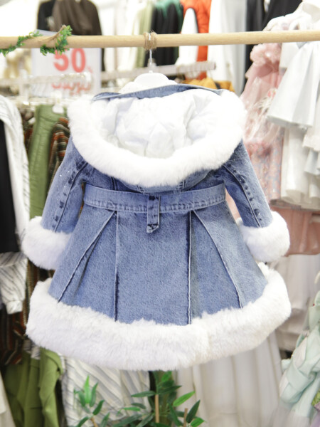 Kız Çocuk Elbise 2-6 Yaş 526 Mavi - 8