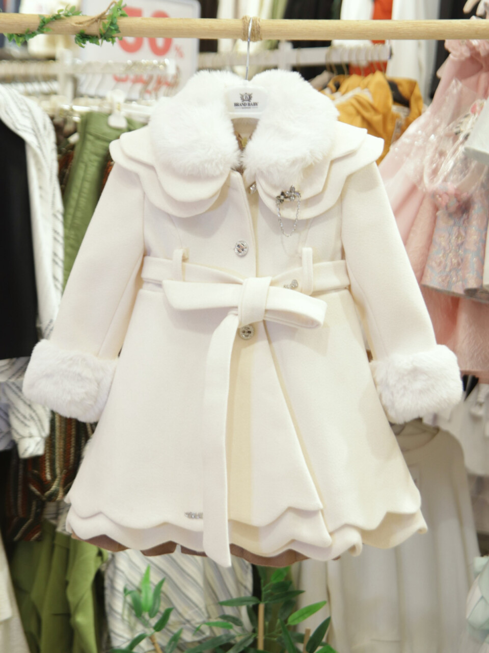 Kız Çocuk Elbise 2-6 Yaş 602 Ekru - 3