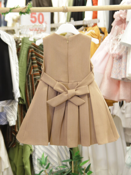 Kız Çocuk Elbise 2-6 Yaş 602 Ekru - 6