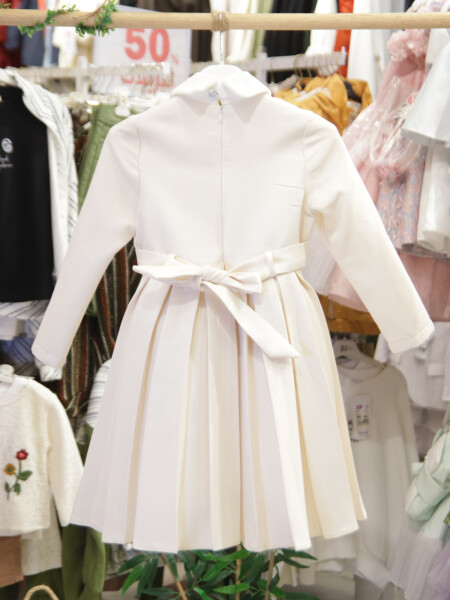 Kiz Çocuk Elbise 6-10 Yaş 527 Mavi - 6