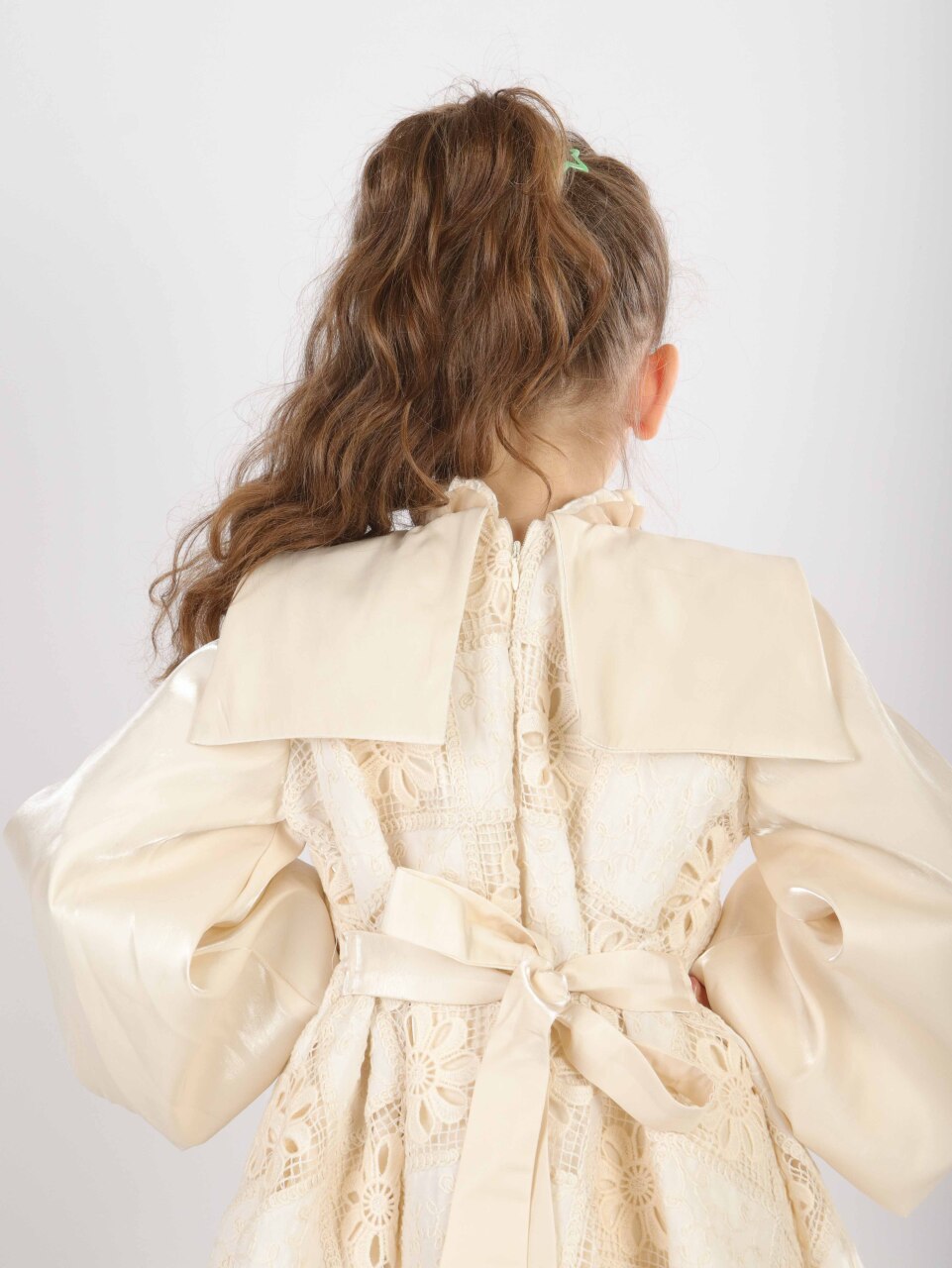 Kız Çocuk Elbise 2-6 Yaş 26470 Bej - 7