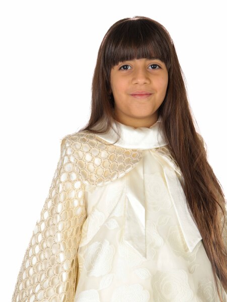 Kız Çocuk Elbise 7-11 Yaş 3723 Bej - 5