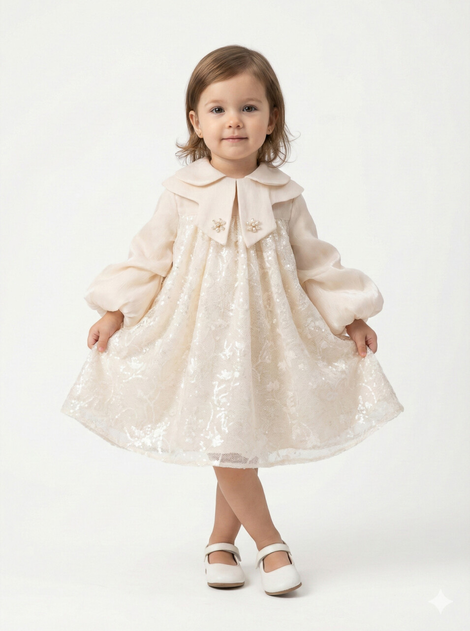 Girl's dress, ages 2-6, 2610 - 1