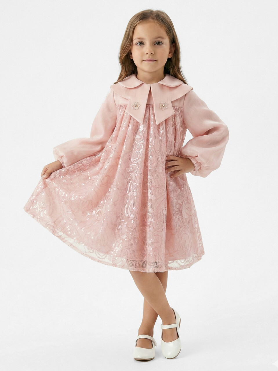 Girl's dress, ages 2-6, 2610 - 1