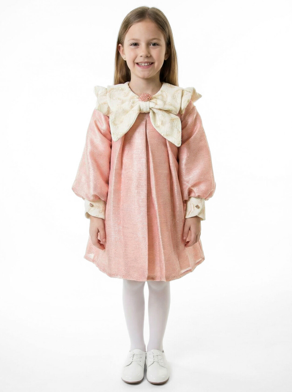 Kız Çocuk Elbise 2-6 Yaş 1012 Pembe - 1