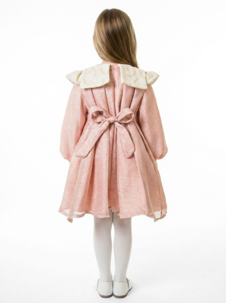 Kız Çocuk Elbise 2-6 Yaş 1012 Pembe - 2