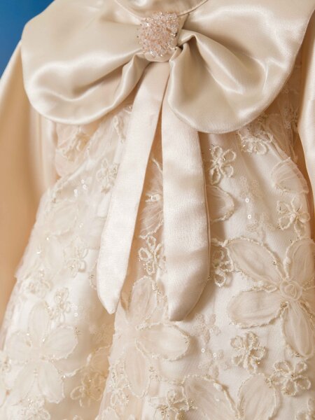 Kız Çocuk Elbise 2-6 Yaş 1004 Bej - 8