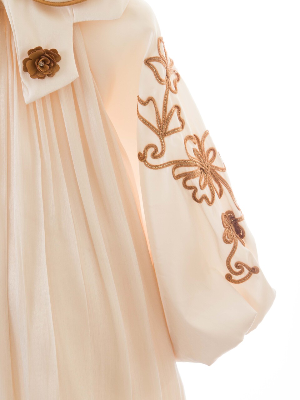 Kız Çocuk Elbise 2-6 Yaş 26472 Bej - 4