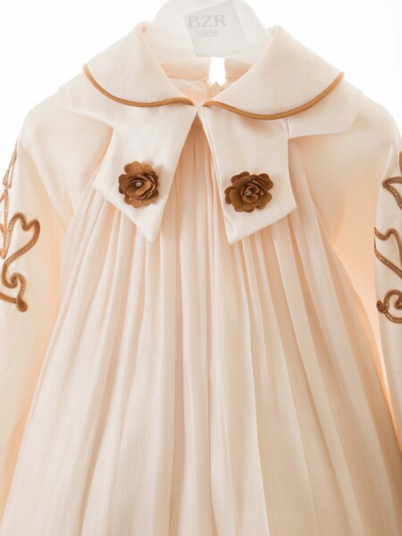 Kız Çocuk Elbise 2-6 Yaş 26472 Bej - 6